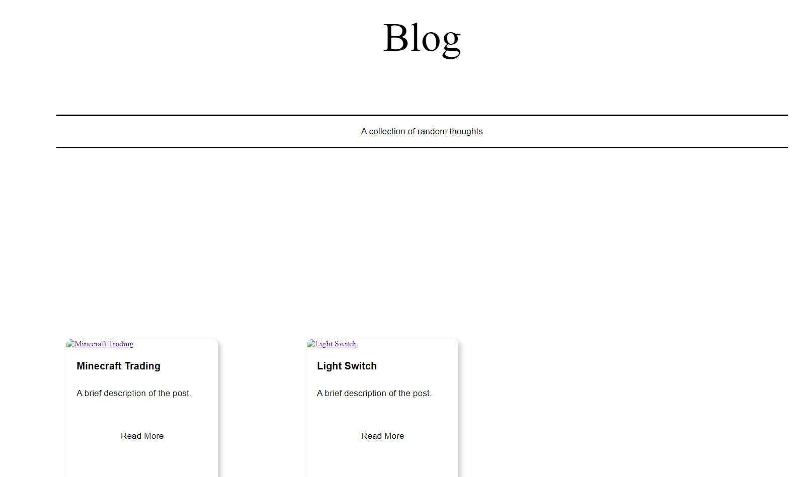 Making a Blog